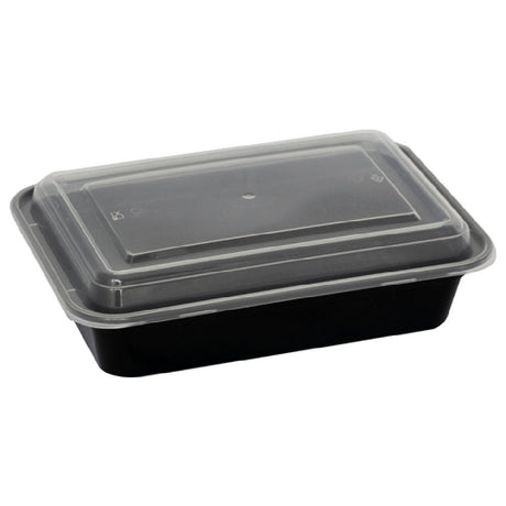 International Tableware TG-PP-16 Container With Clear Lid Plastic Black