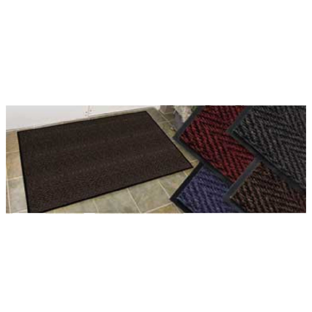 Cactus Mat 1487F-U4 Chevron-Rib Herringbone High Traffic Entrance Mat 4' W 3/8" Thick