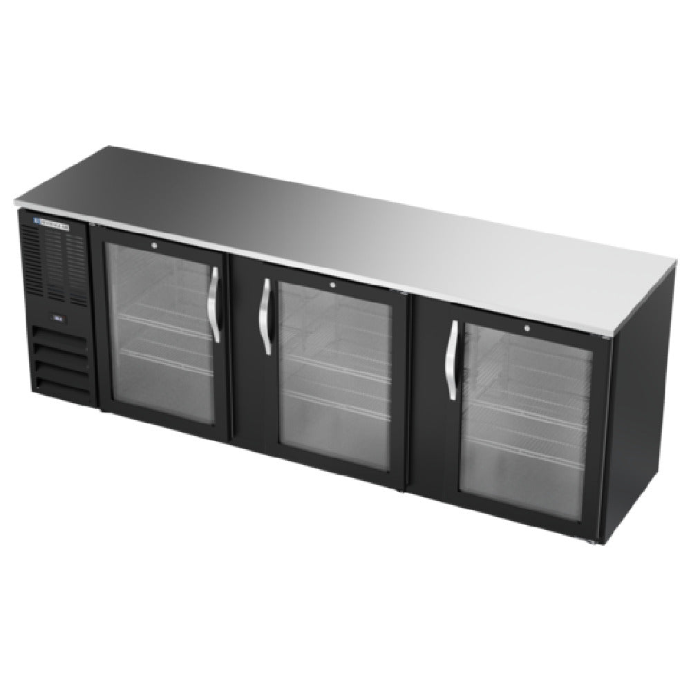 Beverage Air BBN94HC-FG-B - Refrigerated Food Rated Back Bar Storage Cabinet, Three-section