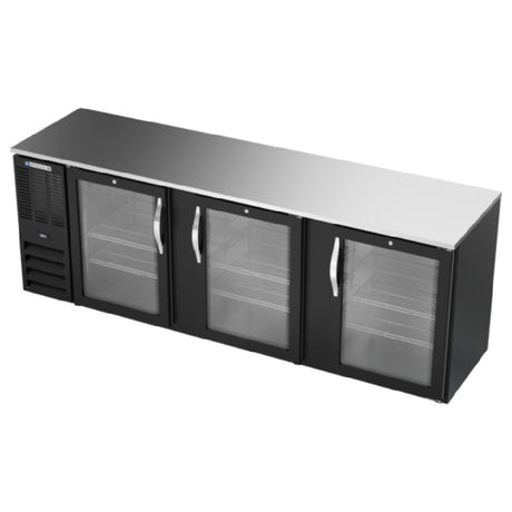 Beverage Air BBN94HC-FG-B - Refrigerated Food Rated Back Bar Storage Cabinet, Three-section