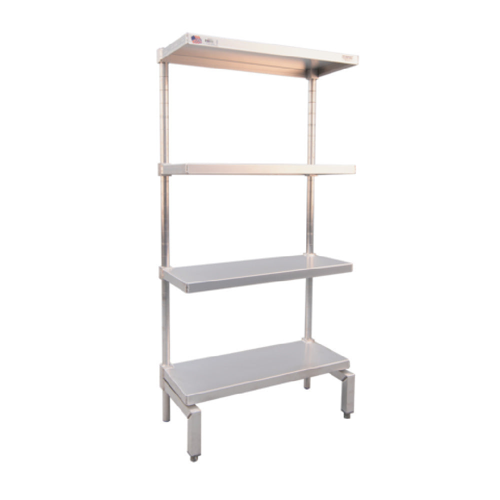 New Age Industrial 53314 Order Pick-Up Station Shelving Unit 30"W X 13-3/4"D X 60"H Stationary