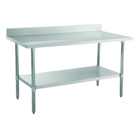 Hubert 55866 - Kratos Worktable, 30"x60", With 4" Backsplash And Undershelf