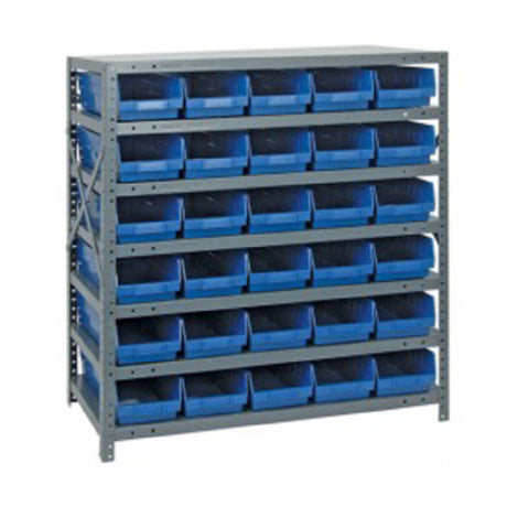 Quantum 1839-104_BLACK - Shelving Unit, 18"D X 36"L X 39"H, Heavy Duty