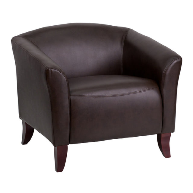 Flash Furniture 111-1-BN-GG Hercules Imperial Series Reception Chair LeatherSoft Upholstery