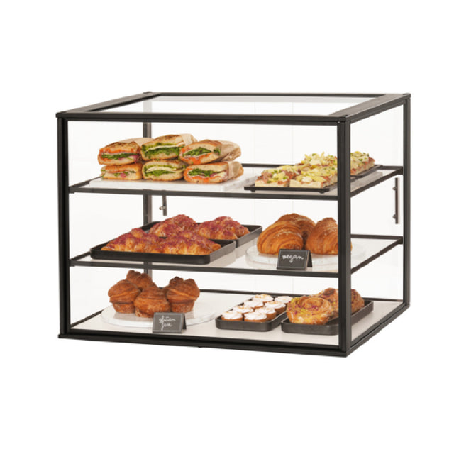 Cal Mil 23764-3-13 Onyx Case 3-tier Knockdown