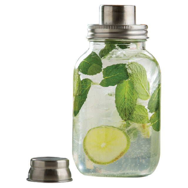 Tablecraft MJS30 Cash & Carry Mason Jar Cocktail Shaker 30 Oz. Dishwasher Safe