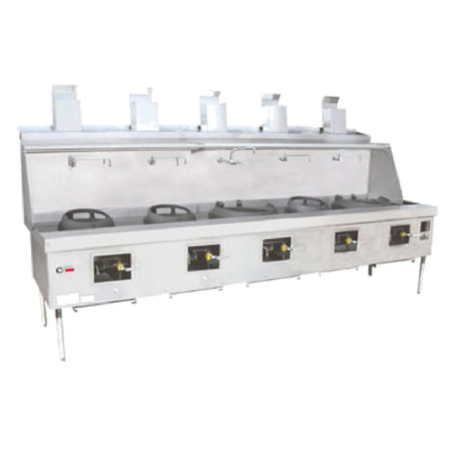 Town YF-5-STD York® Wok Range Gas (5) Chambers