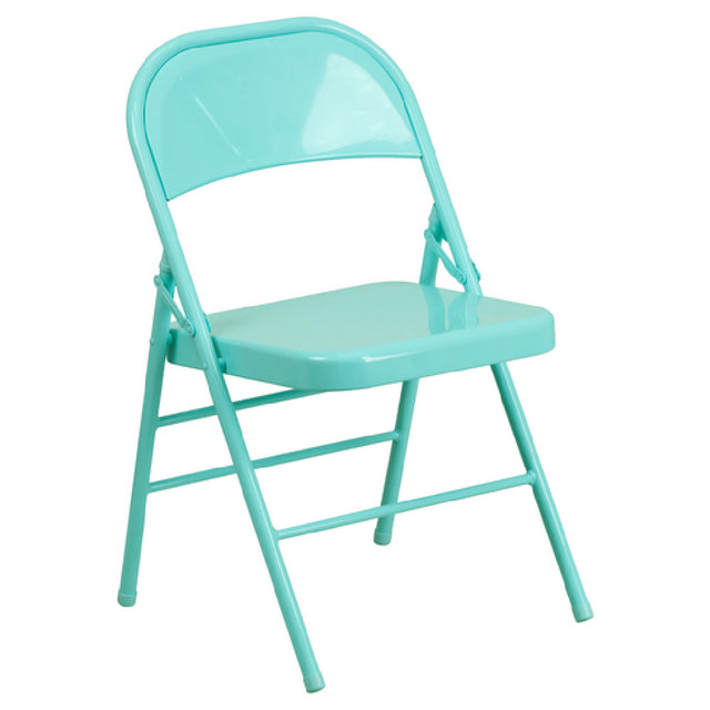 Flash Furniture HF3-TEAL-GG Hercules Colorburst Series Folding Chair 300 Lb. Weight Capacity