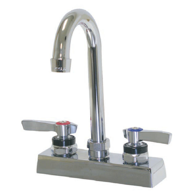 Advance Tabco K-62 Extra Heavy Duty Faucet 4" O.C Deck Mounted With 3-1/2" Gooseneck Spout