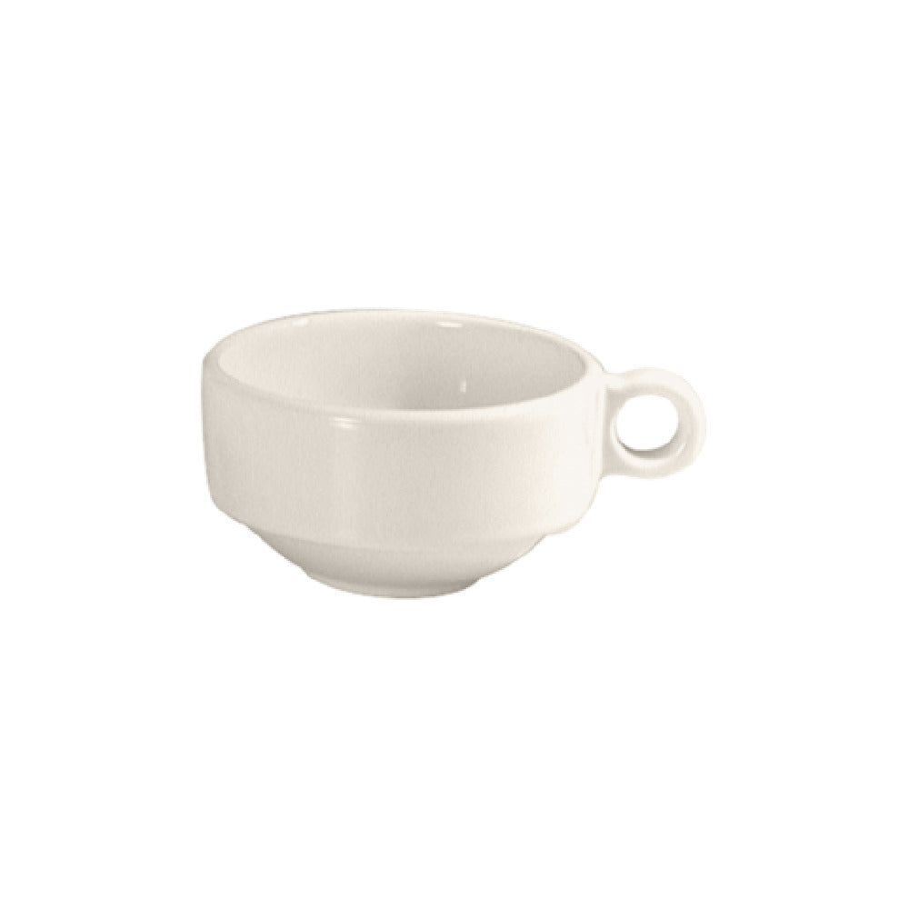 Steelite DCI147W Latte Cup 16 Oz. 5" Dia. (6-3/8" With Handle) X 2-1/2"H