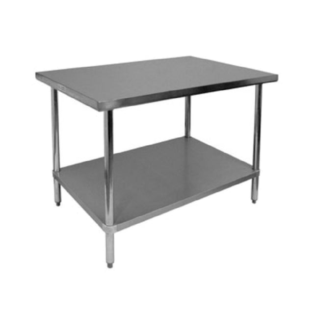 GSW USA WT-P3018W Premium Work Table 18"W X 30"D X 35"H 16/6 Gauge Stainless Steel Sound Deadened Top