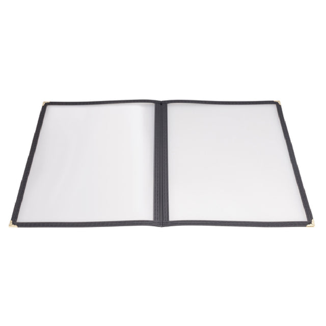 Winco PMCD-14K Menu Cover Double Fold Overall 9-9/16" X 15"