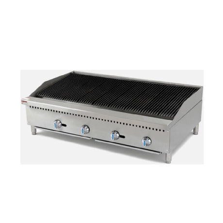 Hurakan By Equip.me HKN-CBG48W - Hurakan Countertop Gas Charbroiler, Natural Gas / Convertible To LPG