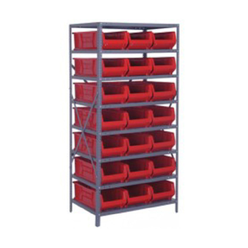 Quantum 2475-952_YELLOW - Shelving Unit, 24"D X 36"L X 75"H, Heavy Duty