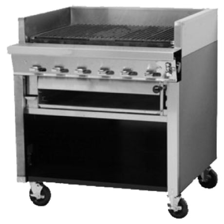 Montague Company UF-36R Legend™ Charbroiler Gas 36" Heavy-duty Range Match Self-cleaning Stainless Steel Radiants