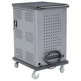 National Public Seating DCC Oklahoma Sound® Duet Charging Cart Holds Up To 32 1" Thick Devices