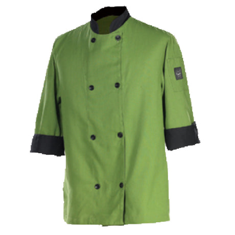 John Ritzenthaler Company J134MT-M Chef Revival® Fresh Chef's Jacket Medium 3/4 Sleeve