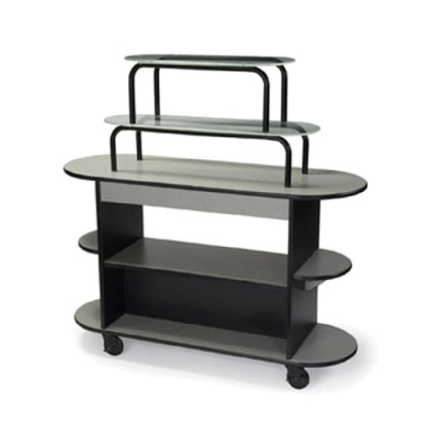 Geneva 37218 Dessert Cart Rounded Oval 55"W X 20"D X 54"H