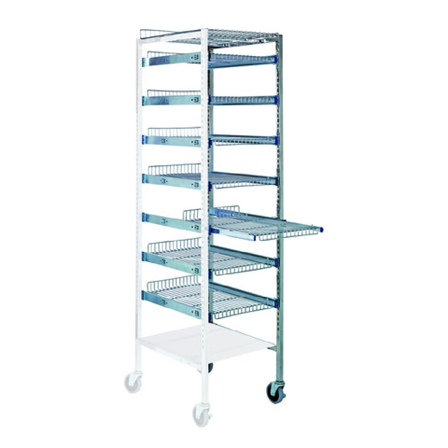 Quantum PS-A2475-7SC Partition Store Pull Out Basket Cart Add-On Unit With Wire Shelves