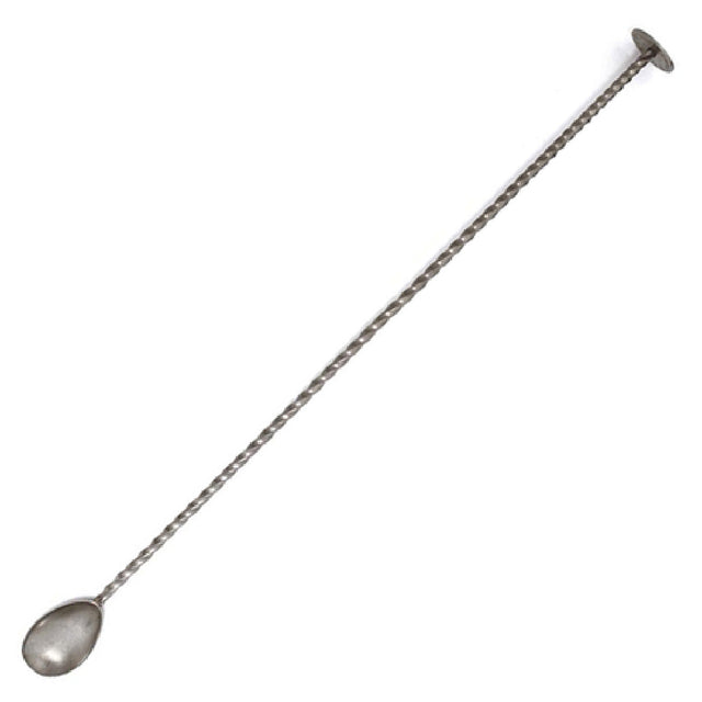 Spill-Stop 840-34 Bonzer Disc Muddler Bar Spoon 15-3/4" (40cm) Twisted Handle