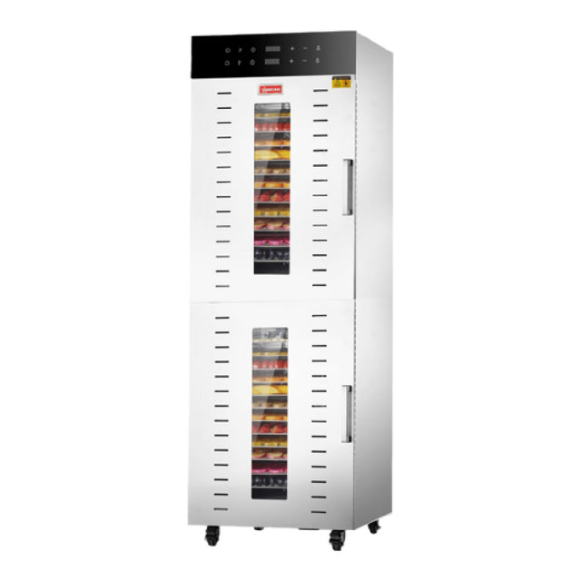 Omcan 48177 (CE-CN-0032) Food Dehydrator Double Zone (2) Glass Doors