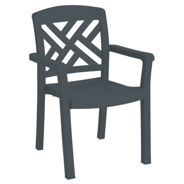 Grosfillex US451002 Sanibel Classic Stacking Dining Armchair Designed For Outdoor Use