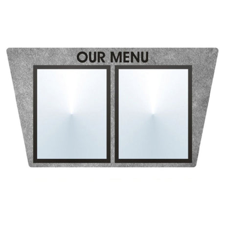 Hubert 33202 - Menu Board, 2-pocket, Wall-mount