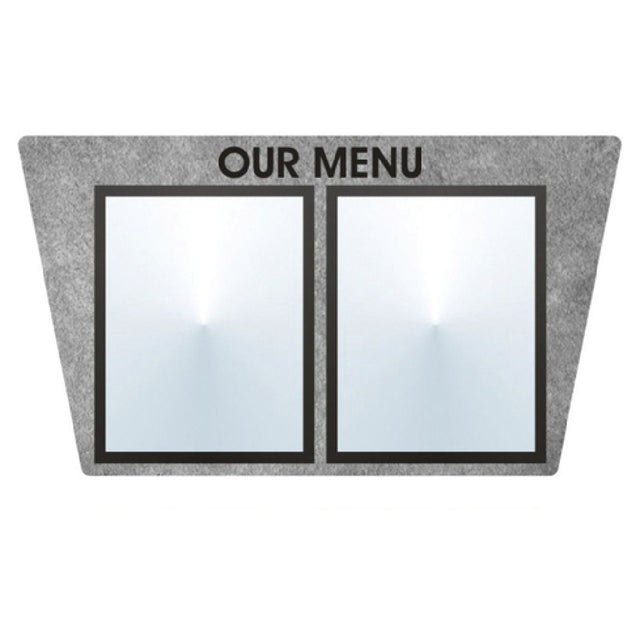Hubert 33202 - Menu Board, 2-pocket, Wall-mount