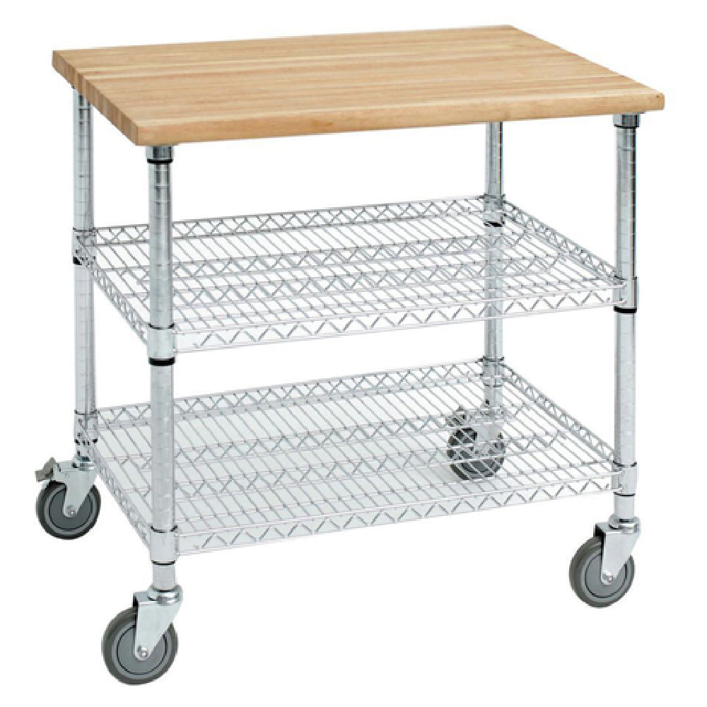 Hubert 27263 - Kitchen Cart, 3-shelf, 50" X 26" X 39-1/2"H