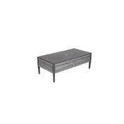 Plantation Prestige Commercial Furniture 8812347-0155 Acadia Chat Table 23" X 47" Gunmetal Grey Finish