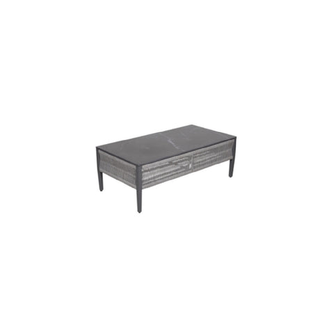 Plantation Prestige Commercial Furniture 8812347-0155 Acadia Chat Table 23" X 47" Gunmetal Grey Finish