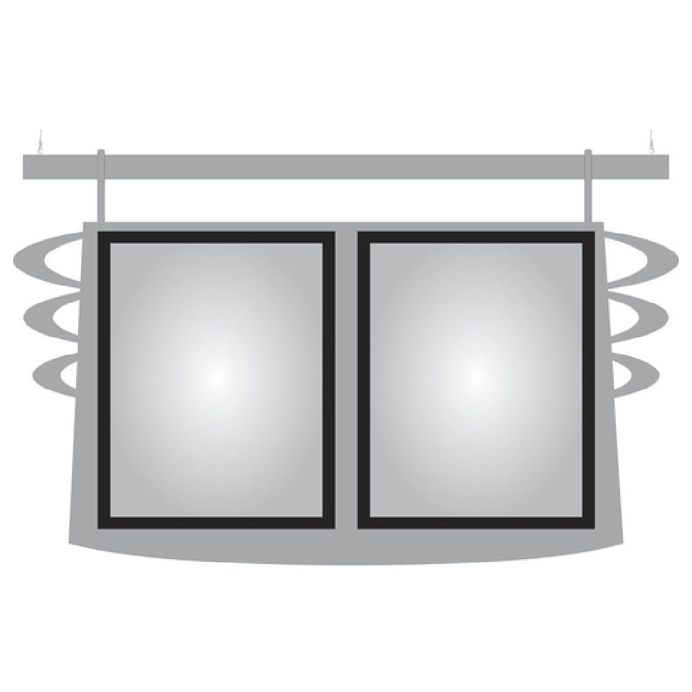 Hubert 53436 - Menu Board, 2-pocket, Hanging