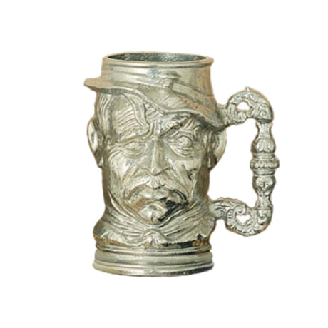 Bon Chef 4023BLK - English Toby/Old Man Tankard, 14 Oz., 6" H