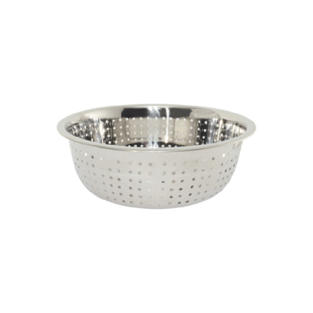 CAC China SCD5-L9 Chinese Colander 9 Qt. Large Holes Round