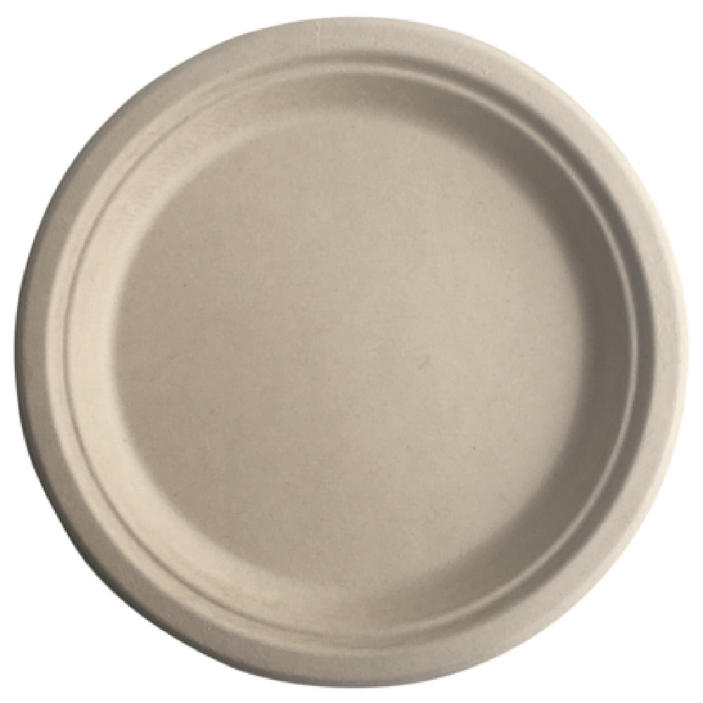 JMC Janitorial JMCBEFRP9EB - ECO Plate, 9" Round, Bamboo Fiber (500 Per Case)
