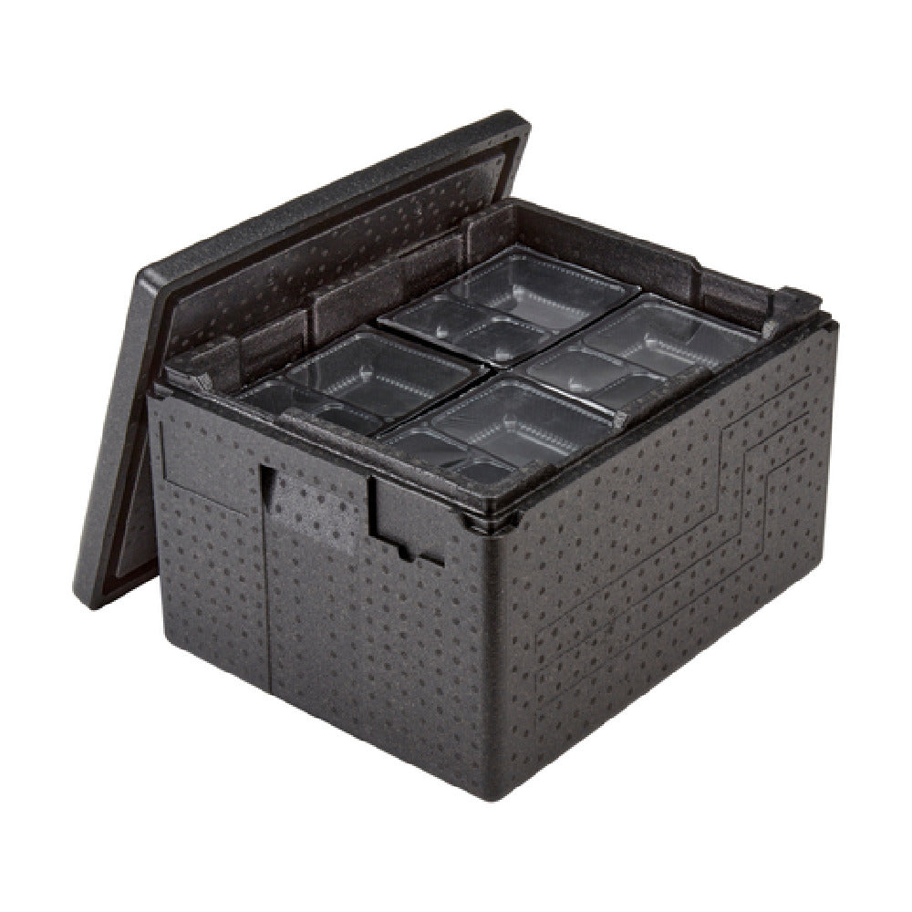 Cambro EPPMTSW110 Cam GoBox® Insulated Food Pan Carrier Top Load Holds (24) 6 1/2" X 8 1/2" X 1 1/2" Meal Tray