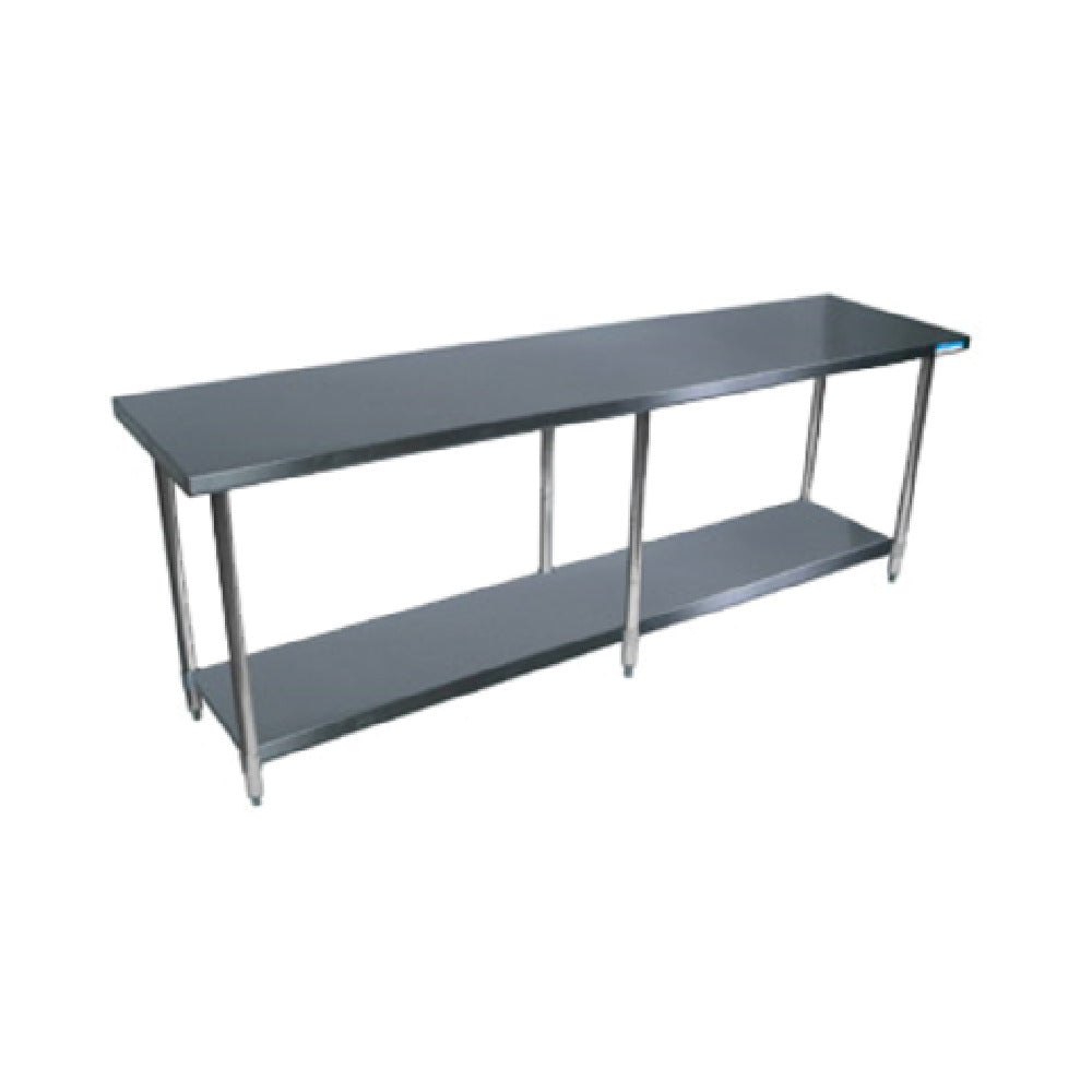 BK Resources SVT-8430 Work Table 84"W X 30"D 18/430 Stainless Steel Top