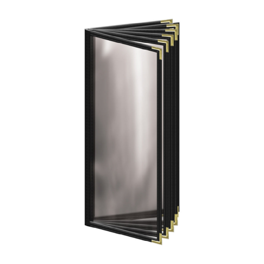 Risch TE-12V 4.25X11 Deluxe Clear Sewn Menu Cover 4-1/4" X 11" Booklet