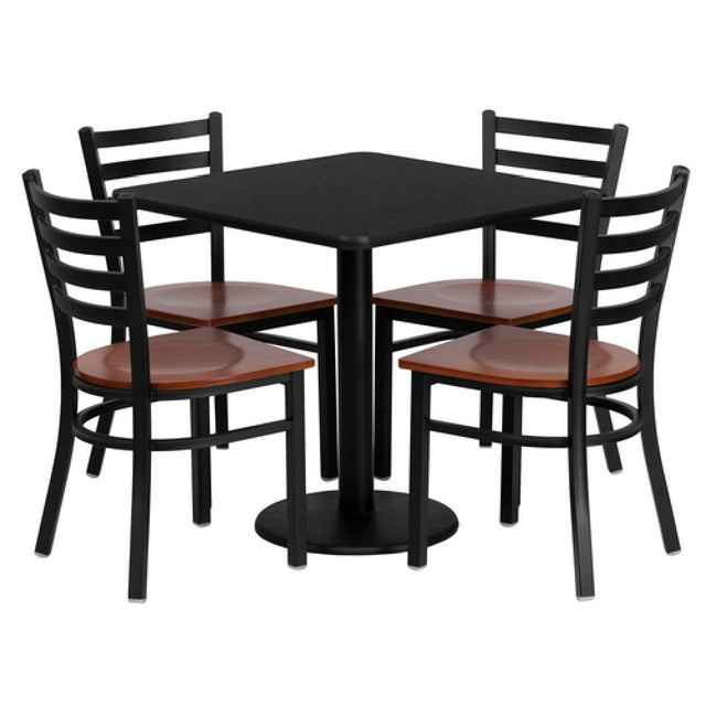 Flash Furniture MD-0003-GG Table And Chair Set Includes (1) 30"W X 30"D X 30"H Table