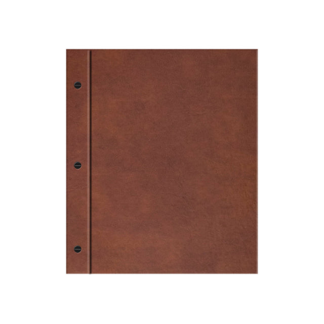 Risch CMBFF-LTH 8.5X11 Tuxedo Leather Bonded Leather Chicago Menu Board (specify Color)