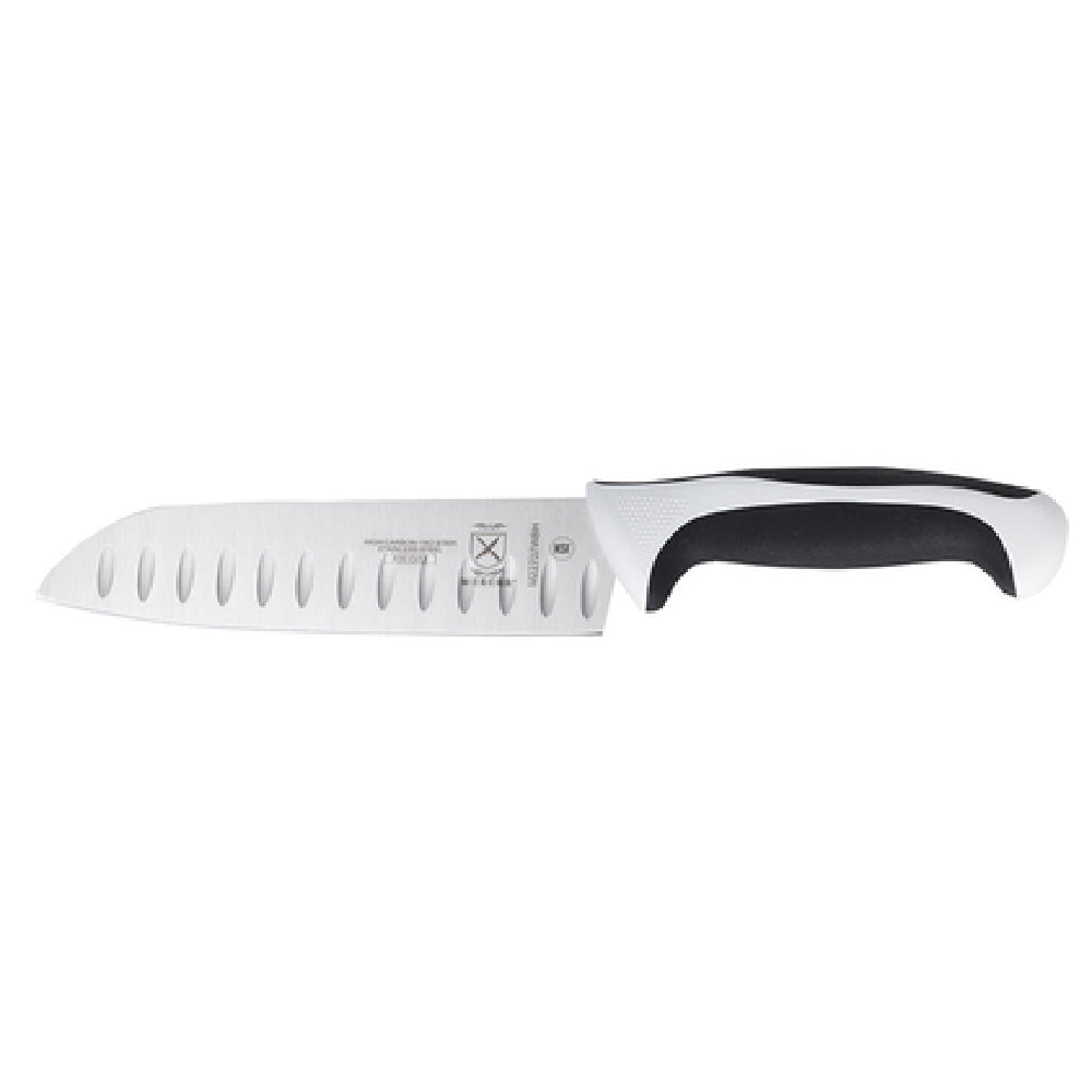 Mercer Culinary M22707WBH Millennia Color® Santoku Knife 7" Granton Edge