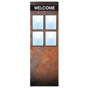 Hubert 40615 - Menu Board, 4-pocket, Floor Stand