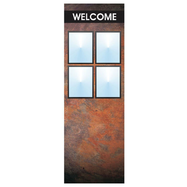 Hubert 40615 - Menu Board, 4-pocket, Floor Stand