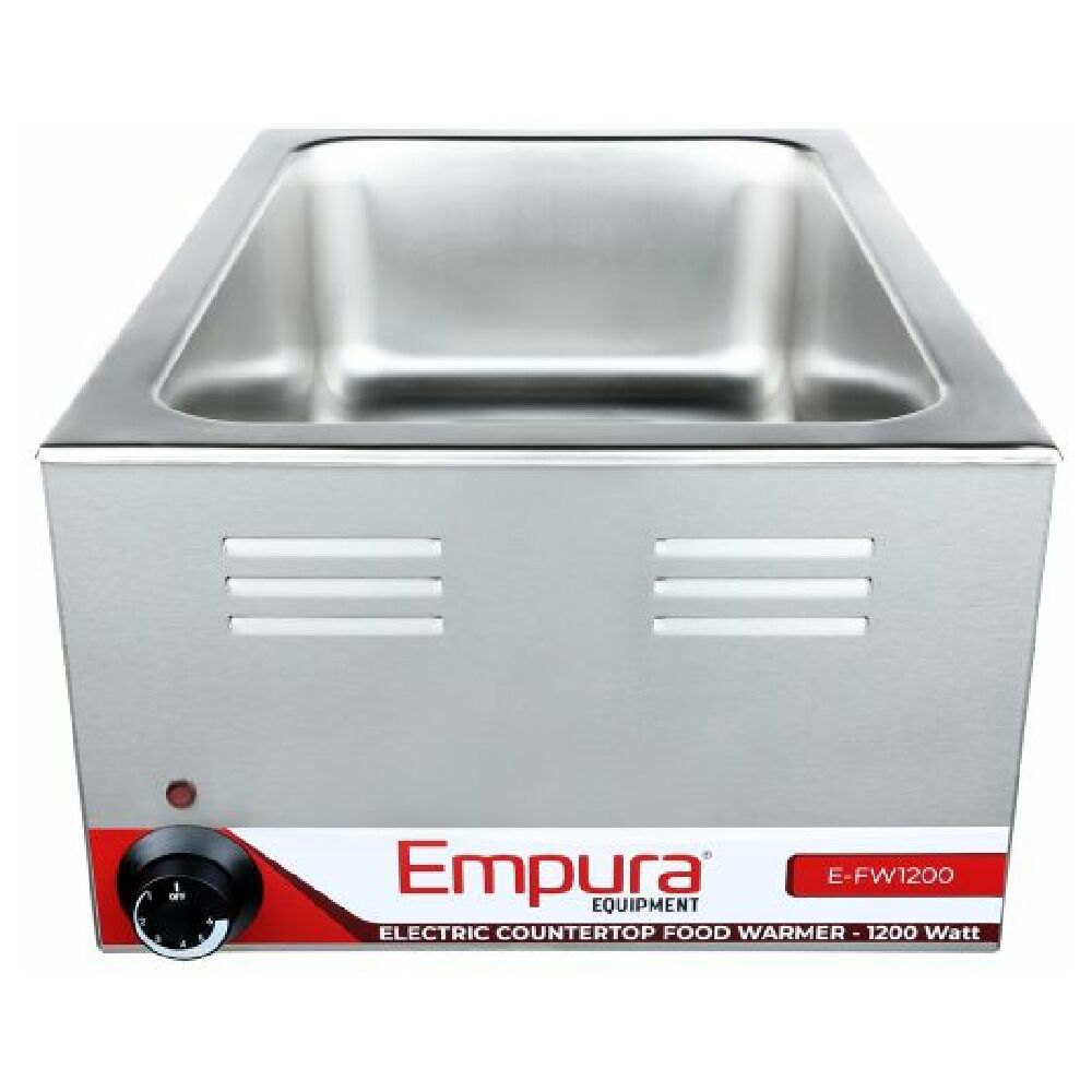 Empura Equipment E-FW-1200W Food Pan Warmer Countertop 12" X 20" Full Size Electric Countertop Food Warmer 120V