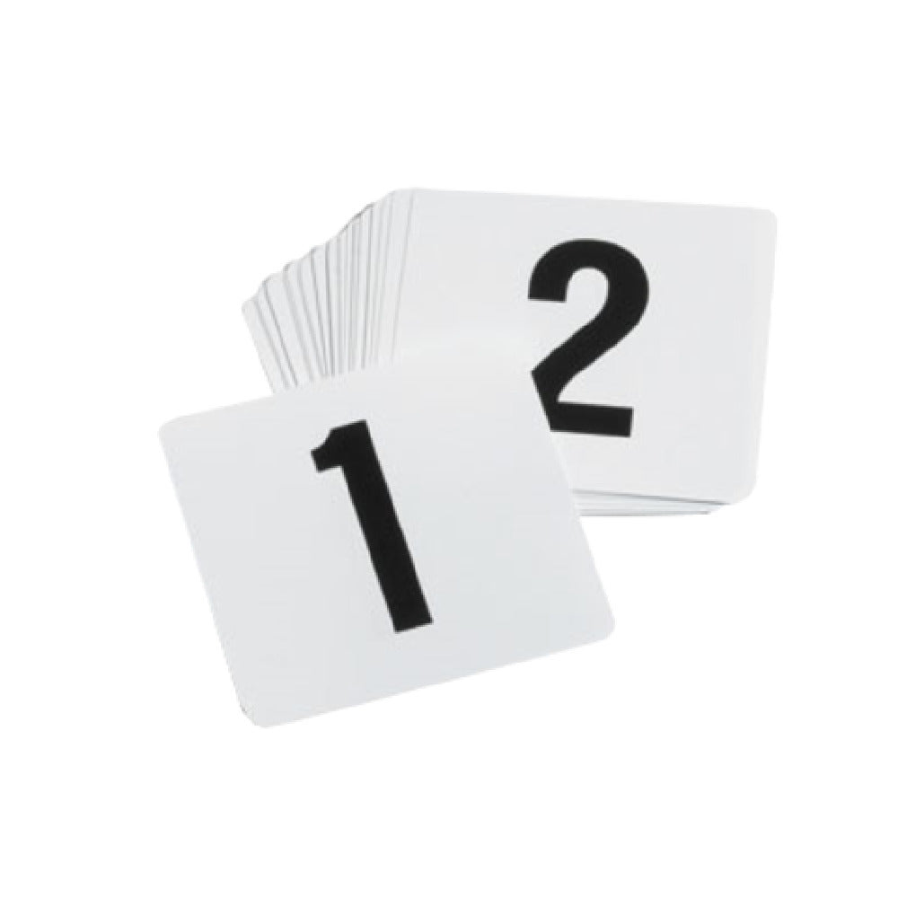 Tablecraft TN100 Number Card Sign Set 4" 1-100