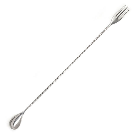 Spill-Stop 840-21 Trident Mixing Bar Spoon 15-3/4" (40cm) Fork-end