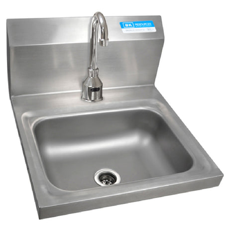 BK Resources BKHS-D-1410-1-P-G Hand Sink Wall Mount 14" Wide X 10" Front-to-back X 5" Deep Bowl