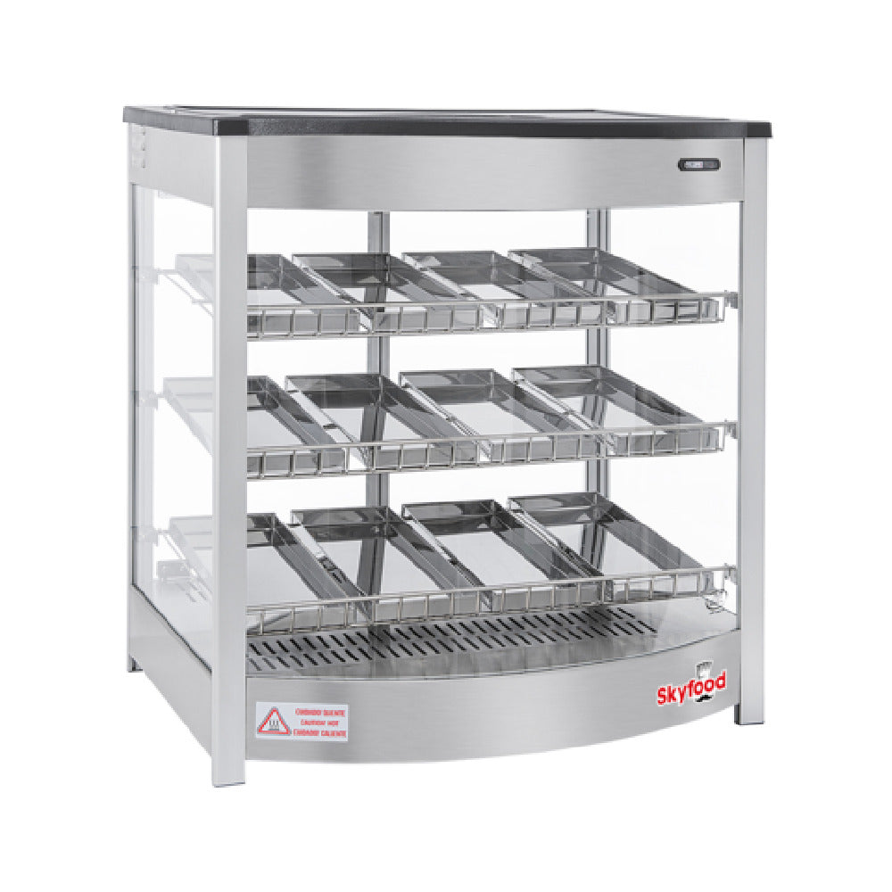 Skyfood Equipment FWD3S12P Steam Line Food Warmer Display Case Countertop 25-5/8"W