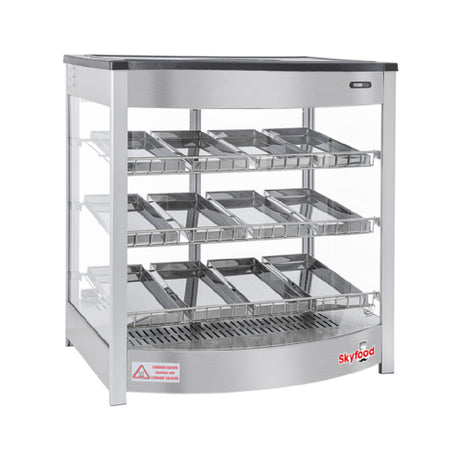Skyfood Equipment FWD3S12P Steam Line Food Warmer Display Case Countertop 25-5/8"W