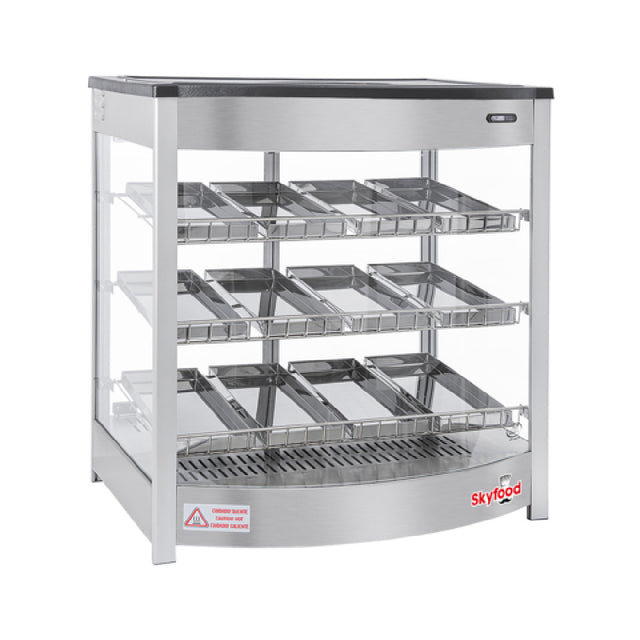 Skyfood Equipment FWD3S12P Steam Line Food Warmer Display Case Countertop 25-5/8"W
